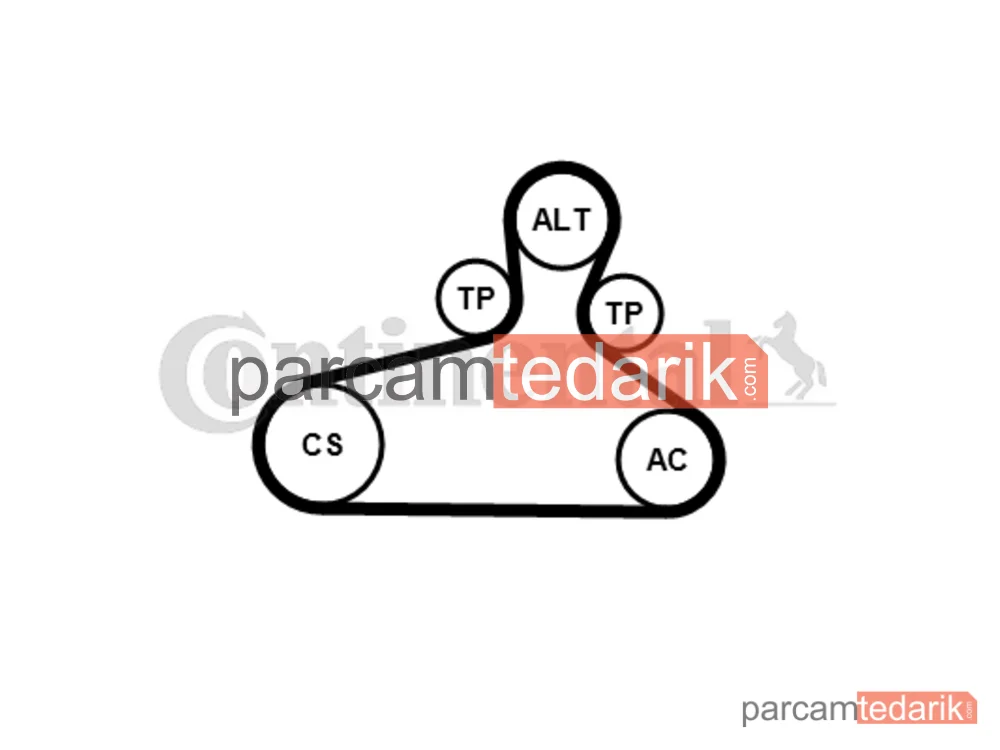 CONTITECH 6PK1120EXTRAK1 | V Kanallı Kayış Seti — Audi A6 C8, Audi A4 B9, Audi A5